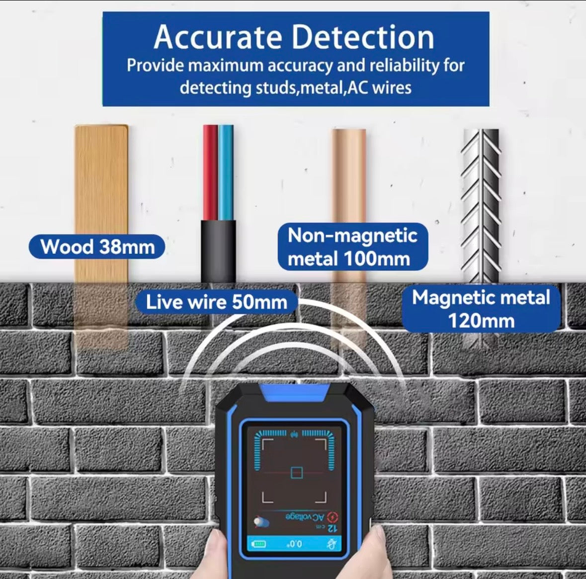 NOYAFA NF-518 — Detector de Metales y Escáner de Pared Profesional