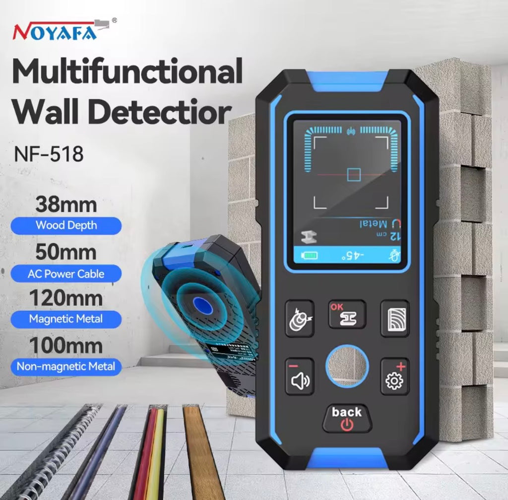 NOYAFA NF-518 — Detector de Metales y Escáner de Pared Profesional